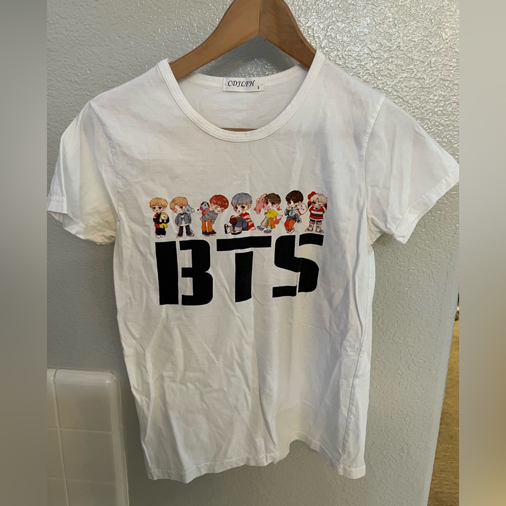 BTS White Shirt Size Small